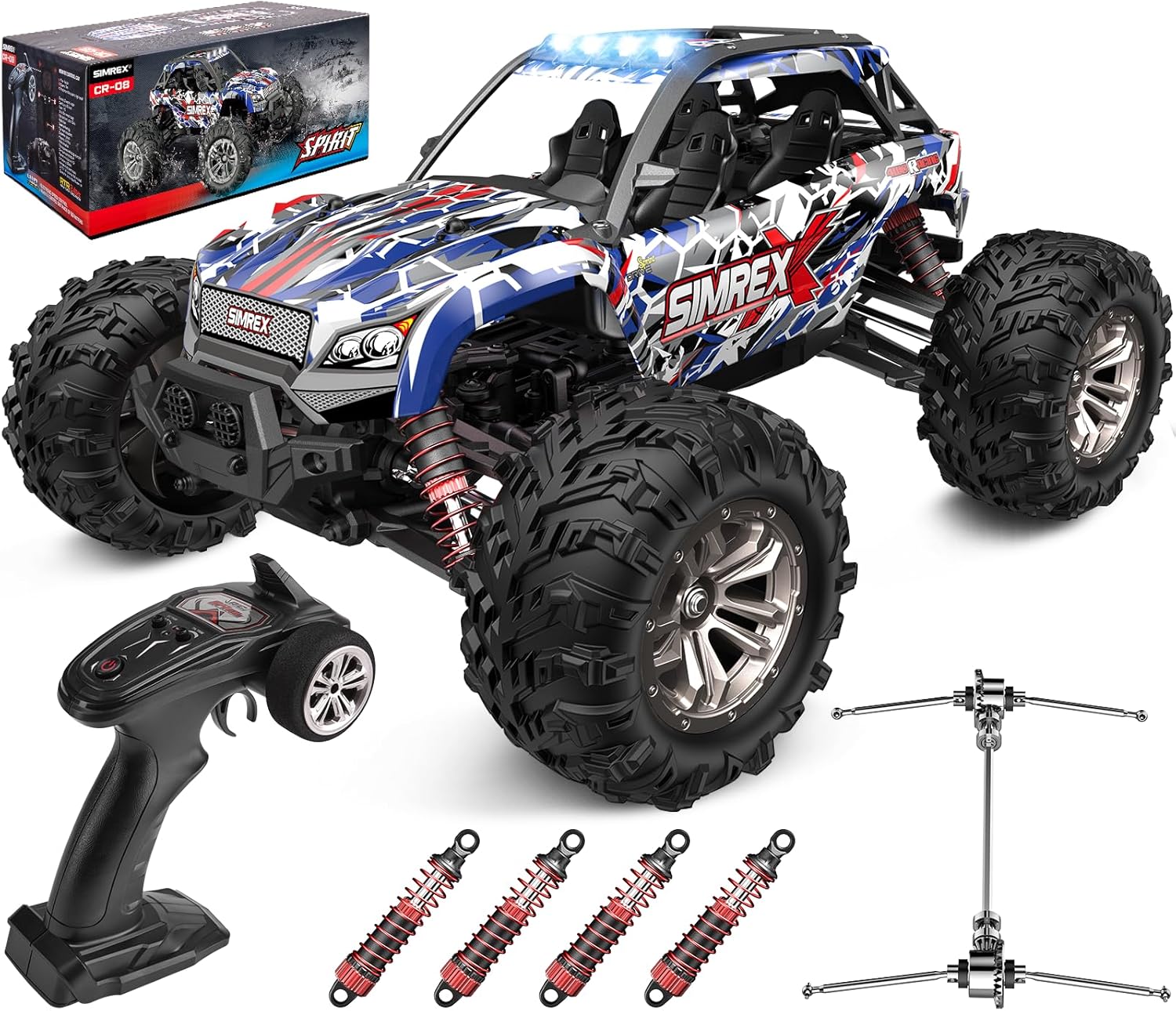 Rc Hobby Grade Monster Truck - Truk Monster Remote Control Skala 1/16
