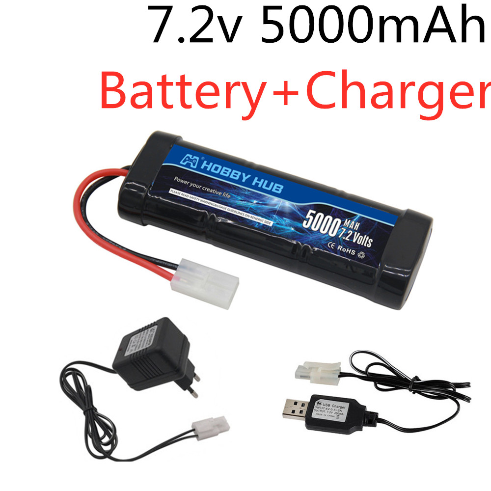 Rc Hobby Hub - 7.2V 5000 MAh Ni-mh Battery Pack