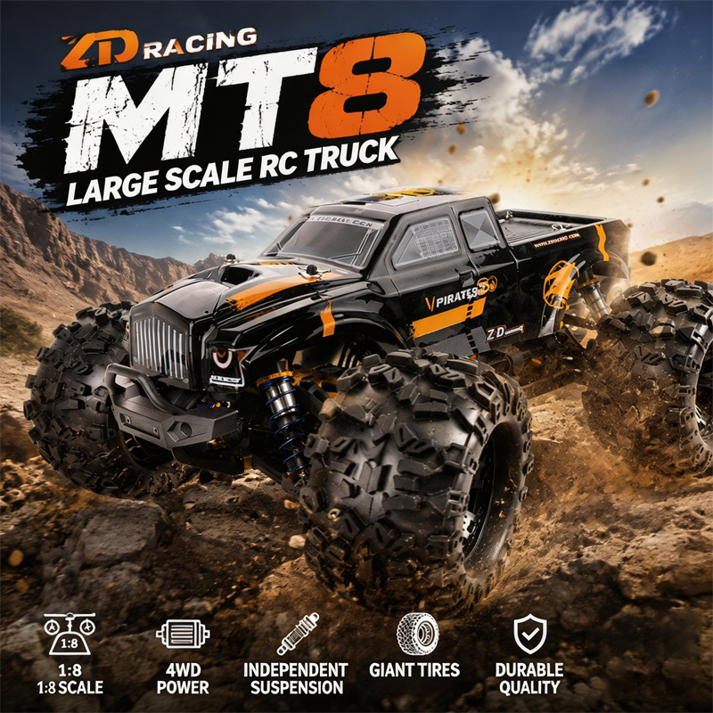 Rc Hobby Grade Monster Truck - Truk Monster RC ZD Racing MT8