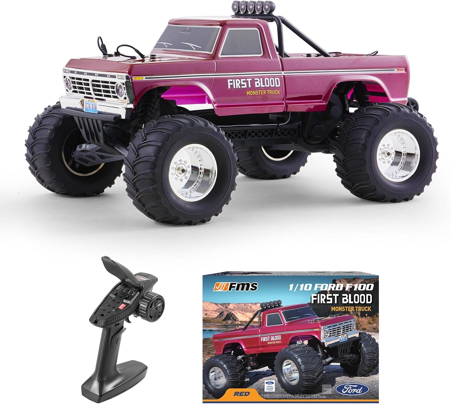 Rc Hobby Grade Monster Truck - Truk Monster RC Ford F-100 Skala