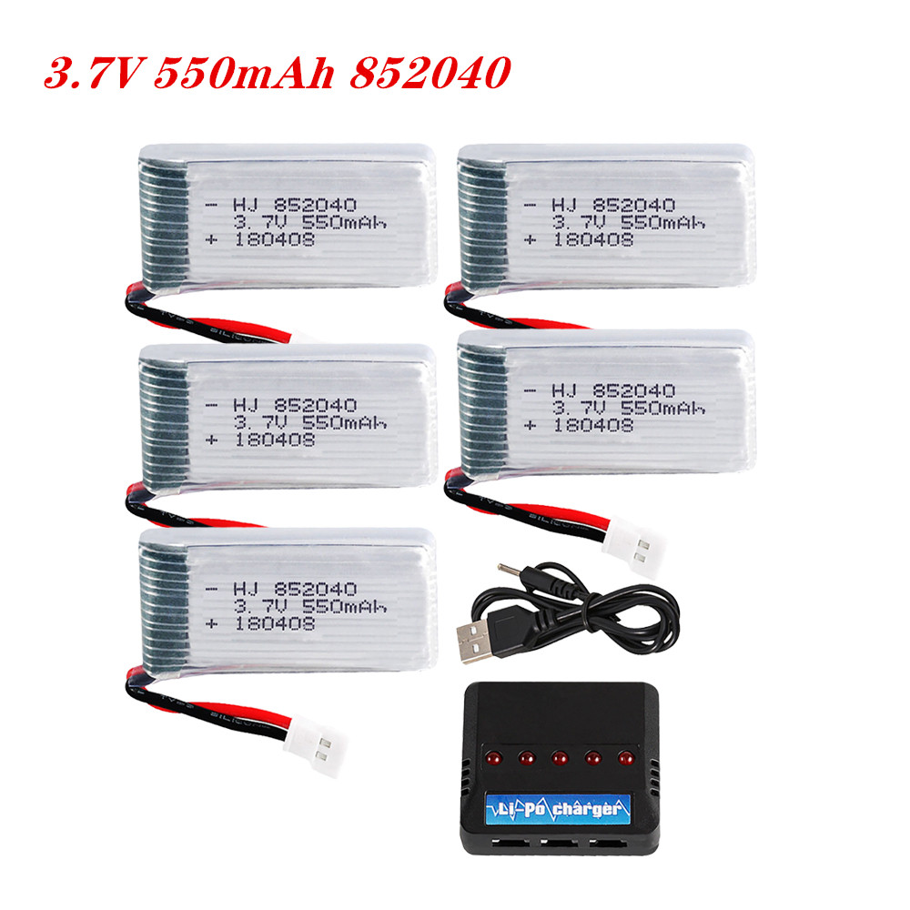 Rc Hobby Hub - 3.7V 550mAh 25C Lipo baterai 852040