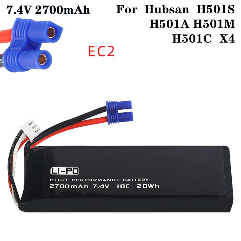 Rc Hobby Hub - Baterai asli 7.4V 2700mAh 10C untuk