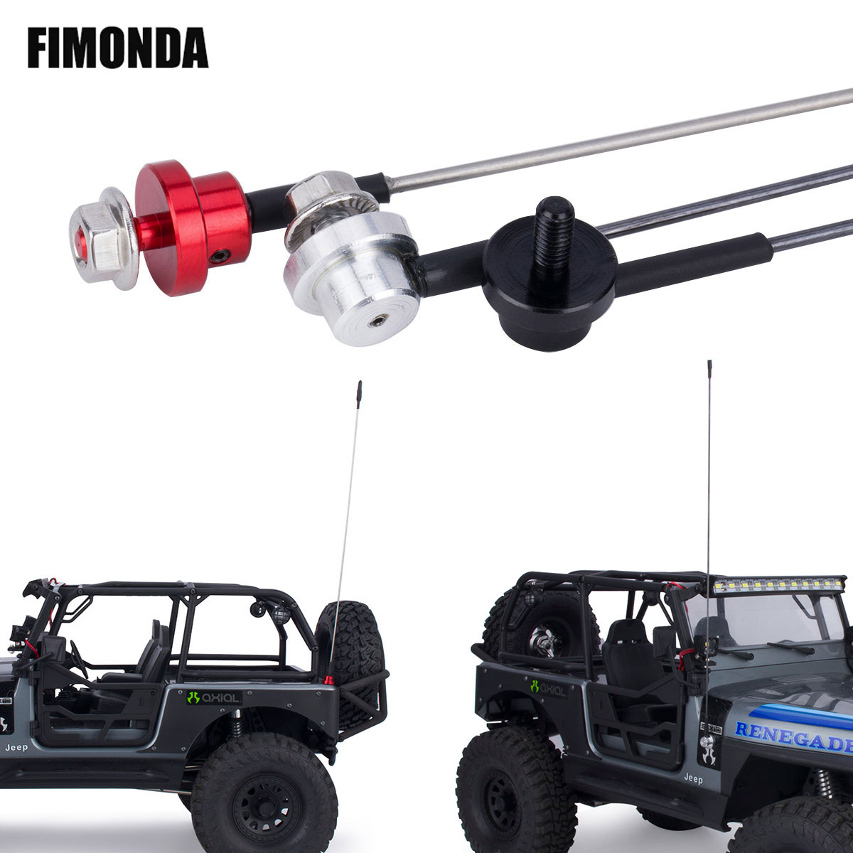 Rc Hobby Racing - 50cm antena simulasi logam dapat disesuaikan