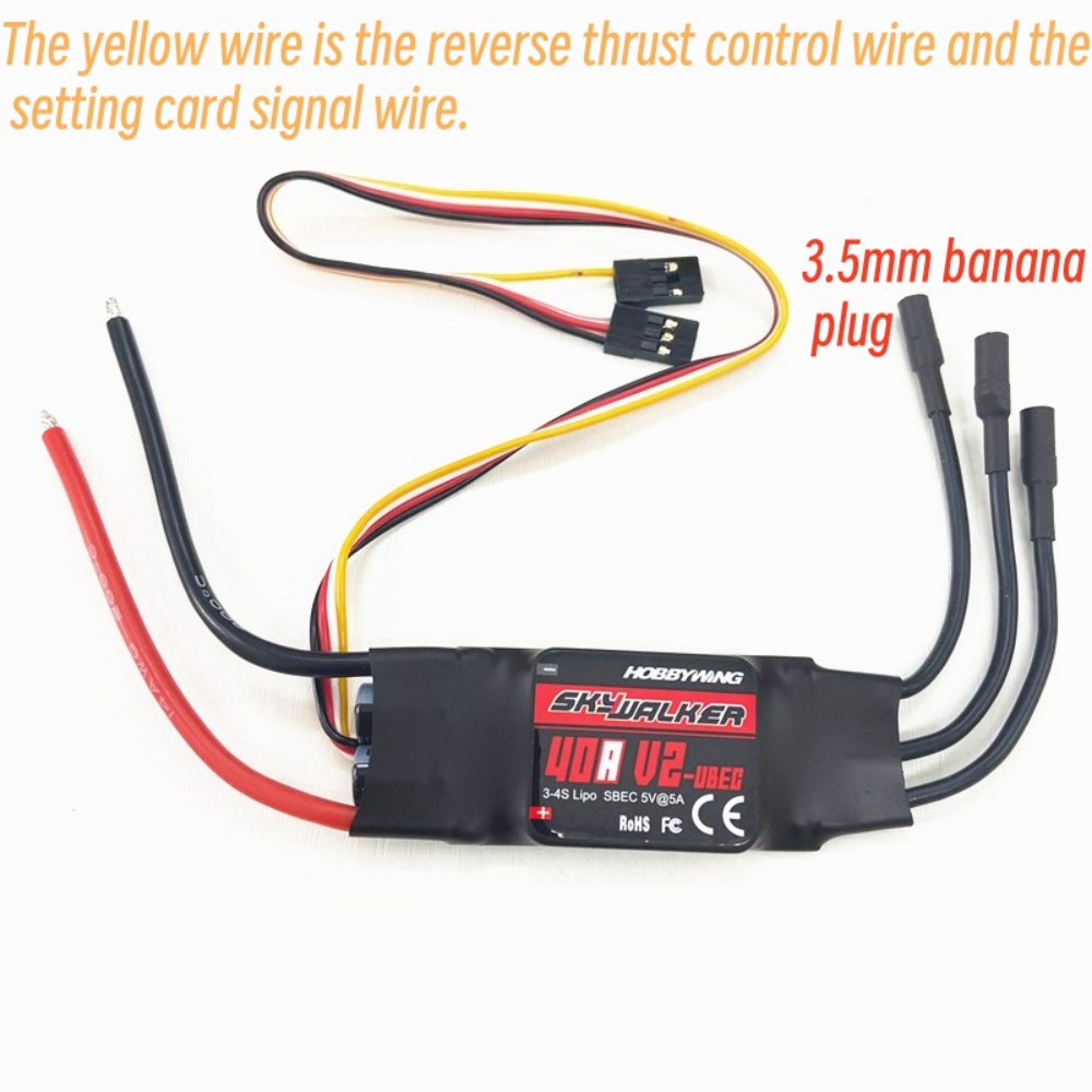 Rc Hobby Racing - FATJAY Hobbywing SkyWalker 40A-V2 ESC Tanpa