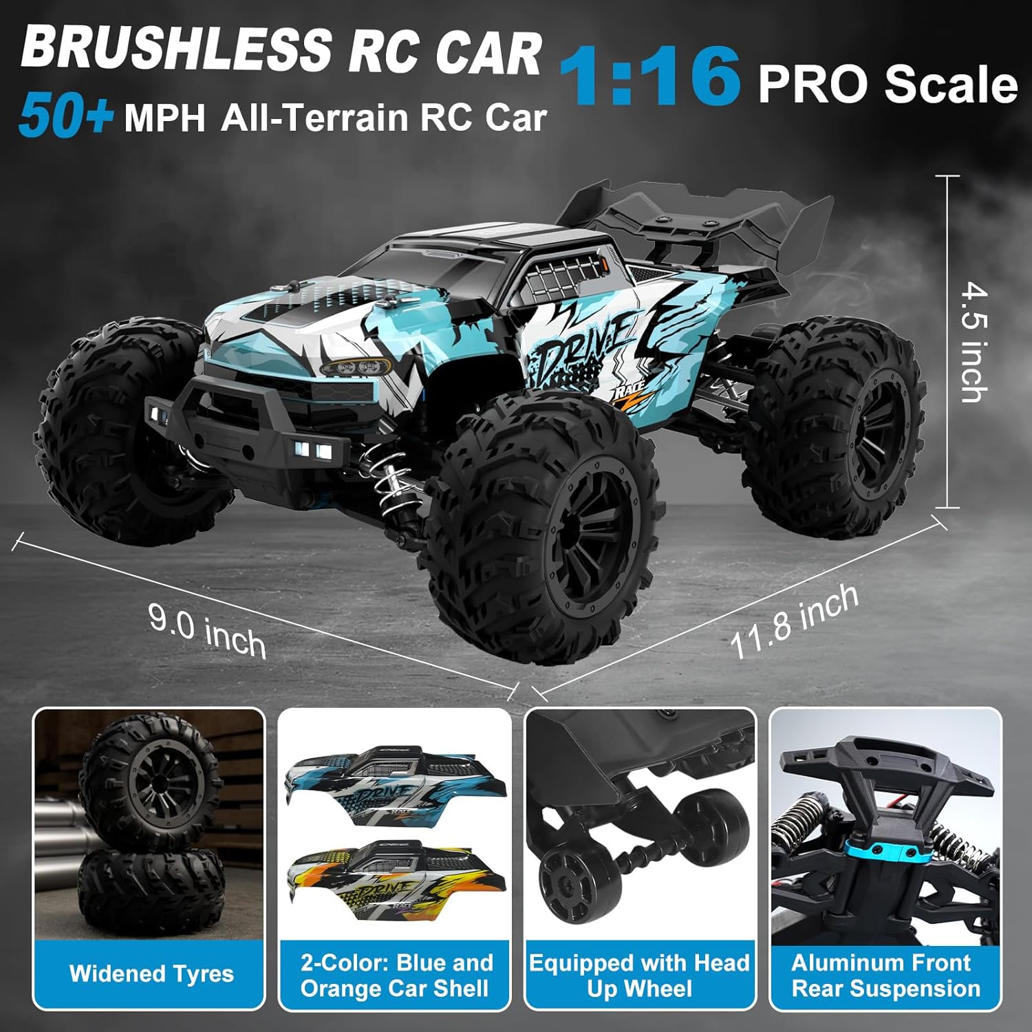 Truk Monster RC Tanpa Sikat Sk - Rc Hobby Grade Monster Truck ulasan dan harga