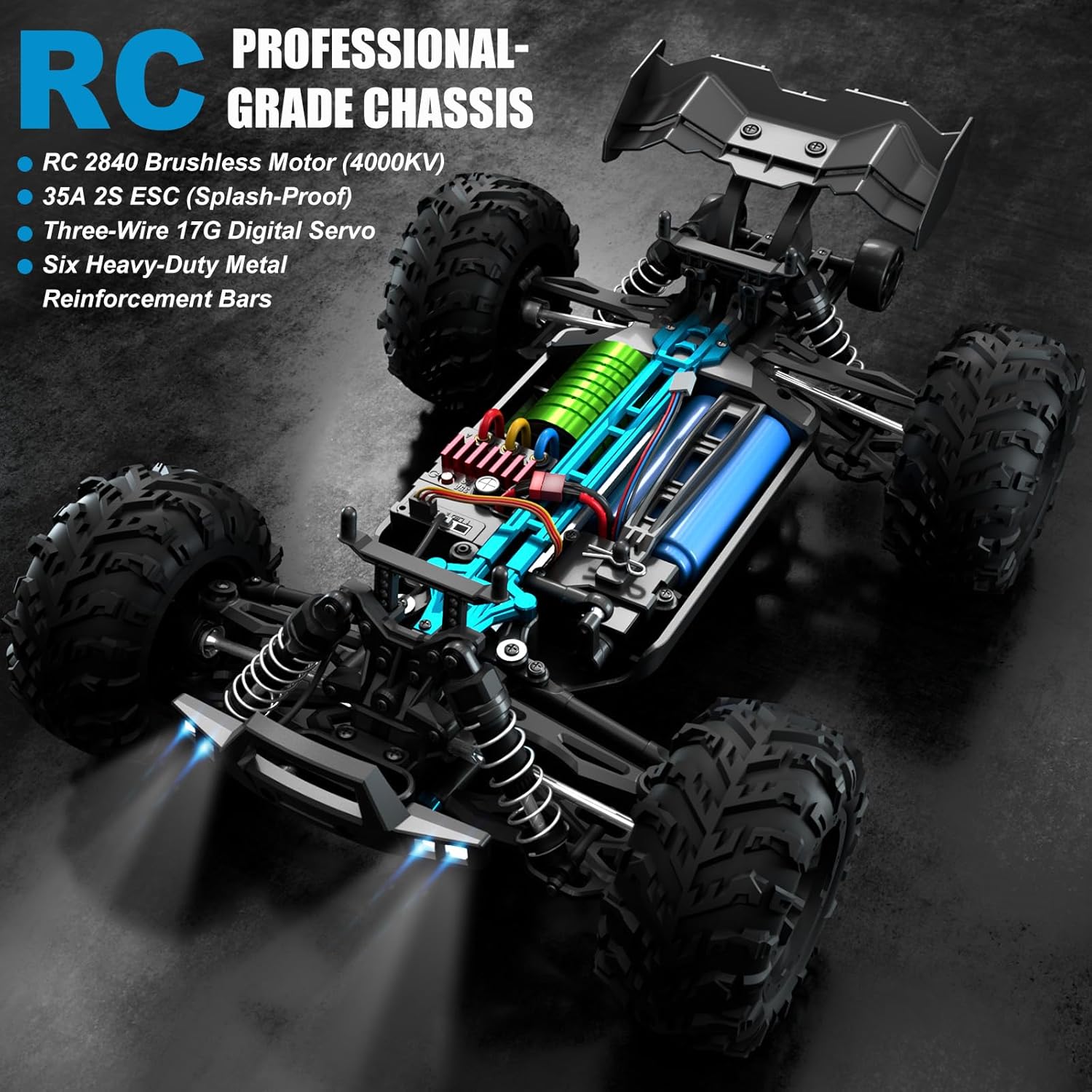Truk Monster RC Tanpa Sikat Sk - Rc Hobby Grade Monster Truck ulasan dan harga