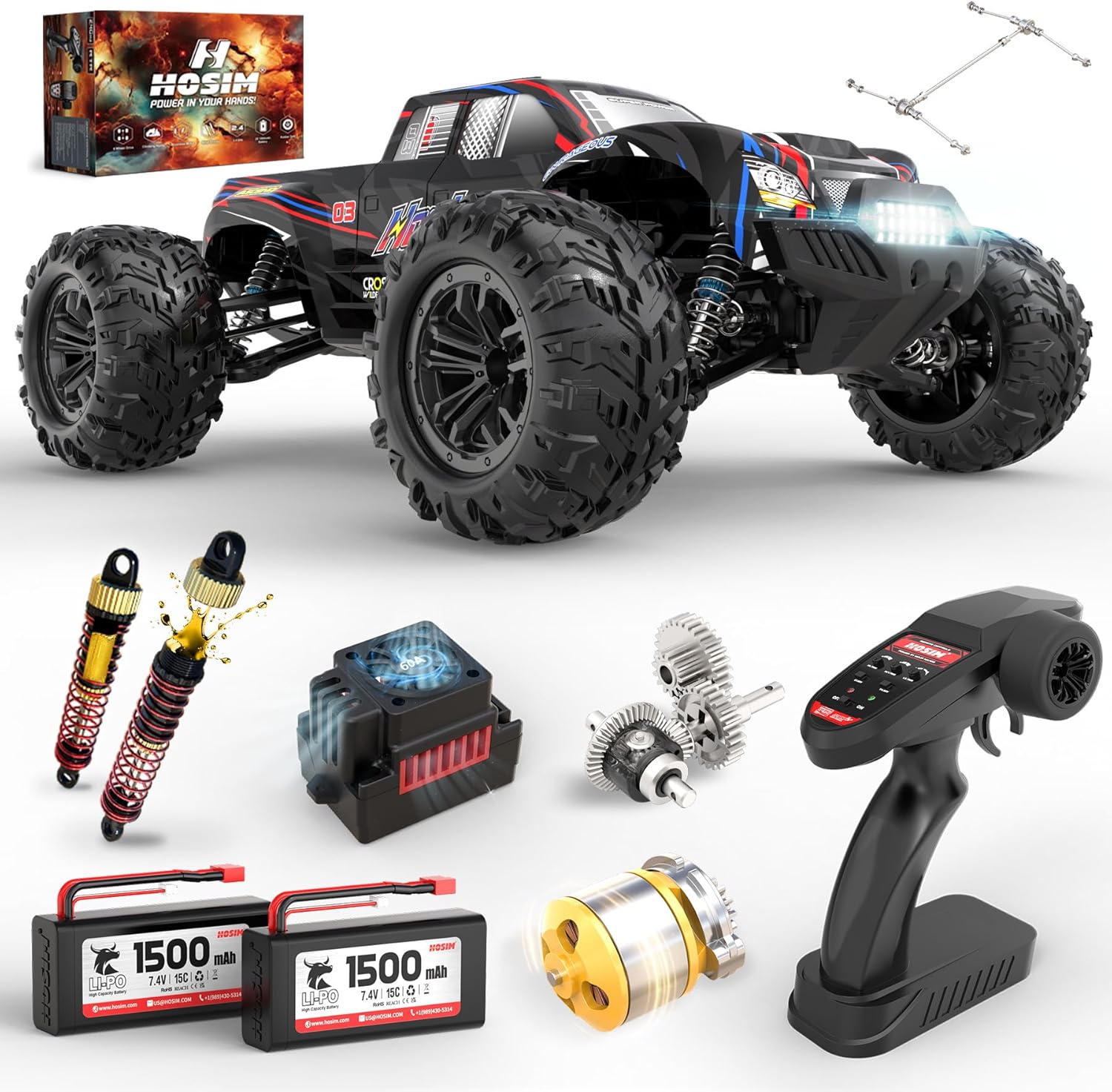 Truk Monster RC 1:10 Tanpa Sik - Rc Hobby Grade Monster Truck ulasan dan harga