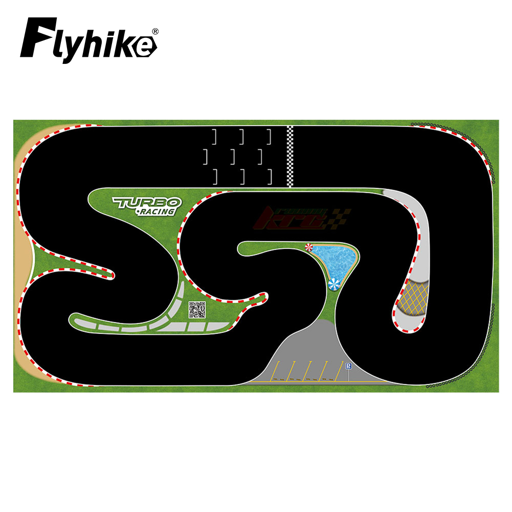 Tikar karet balap Turbo portab - Rc Hobby Track ulasan dan harga