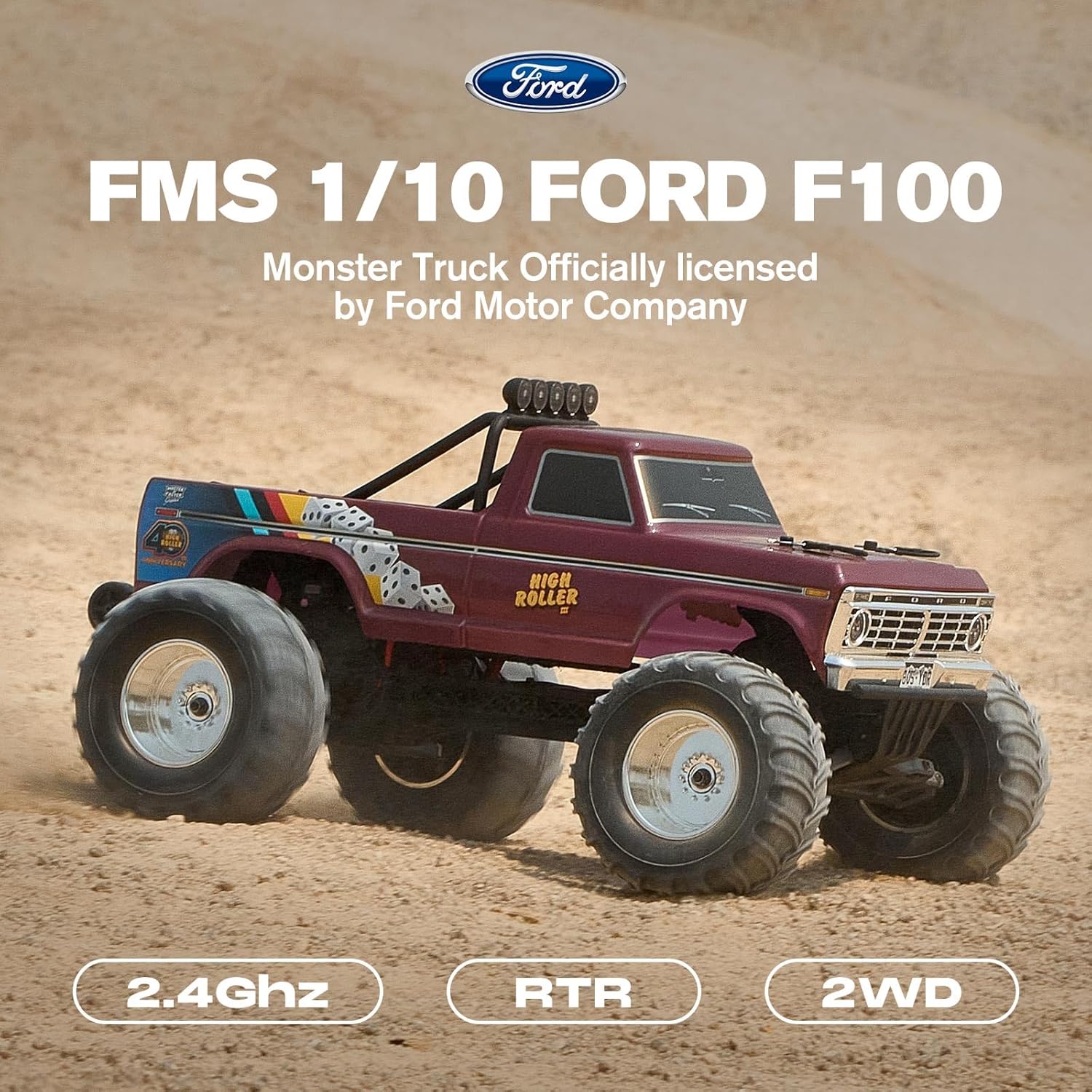 Truk Monster RC Ford F-100 Ska - Rc Hobby Grade Monster Truck ulasan dan harga