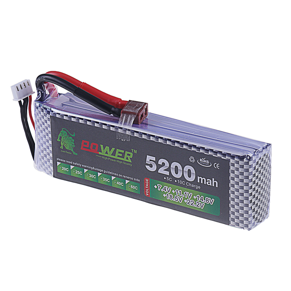 3S Lipo baterai 11.1V 5200mah  - Rc Hobby Hub ulasan dan harga